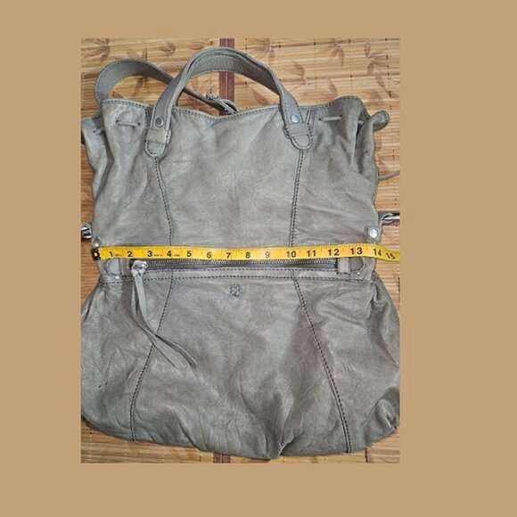 Lucky Brand Messenger Gray Italian Leather, handbag, shoulder, crossbody bag - Picture 4 of 14